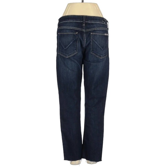 HUDSON Womens Jeans KRISTA Super Skinny Blue Stretch Denim Raw Hem Size 27 - Picture 2 of 3